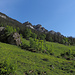 Das Justistal ist übersät mit grossen Felsbrocken, die von den westlichen und östlichen Bergzügen herunterdonnerten 