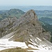 View to "Wyss Rössli" from P.2038 between Diethelm and Turner.<br />I saw two hikers coming down from this peak.