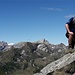 Ivan in cresta scendendo dal Sassone
