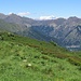 La vista verso Nord dal Monte Croce. 