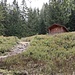vorbei an einer Jagdhütte