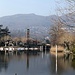 Der kleine Kanal zwischen dem Hauptteil des Luganersees und dem kleinen Becken "Laghetto" bei Ponte Tresa
