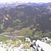 Blick vom Gipfel des [p Haggenspitz] nach [p Brunni] hinunter.