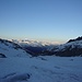 Rückblick auf Walliser Alpen