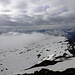 Schnee- und Wolken-Stimmung am Ratoser Stein (mein Gipfel Nr. 100 im 2019)