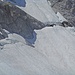 "Gletscherspalten" in der Schneepfanne.