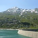 Piz della Palù - view from the parking lot at the hydropower dam.