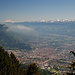 Erster Ausblick auf Grenoble im Aufstieg