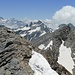 At the summit of Juferhorn - view to Mingalunhorn.
