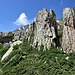 Monoliti rocciosi nei pressi del ripiano di quota 2279 metri.
