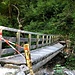 Beschädigte Brücke über den Krottenbach