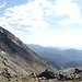 Im Sattel zwischen Ypsilon Mountain (links, Gipfel nicht sichtbar) und Mount Chiquita (rechts)