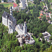 Während dem Aufstieg wird einem immer wieder ein Blick auf's Schloss Neuschwanstein gegönnt.