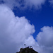 Wolkenspiel über dem über und über überlaufenen Speer-Gipfel