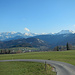 Schöne Ausblicke in die verschneite Damülser Bergwelt.