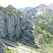Die steile Nordwand des Niederstraußberggrats