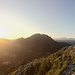 Kofel Sonnenaufgang-Panoramablick.