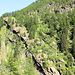 La dalle rocheuse qui monte de Uissre Schwarzwal à Schwarzi Flie. 