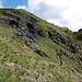 Am Goldloch tritt dunkler vulkanischer Basalt zu Tage.