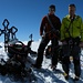 Gipfelbild, Jan und ich. Nach 7:15 Stunden aufstieg haben wir den Gipfel vom Brunegghorn erreicht .