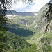 Salendo al Colle del Turlo vista sulla Cascata delle Pisse e la sua valle.