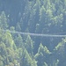 The 84 m long suspension bridge we crossed when hiking from Brandalm to Burgstein.