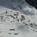 Refuge de Tête Rousse - Blick von der Hütte auf einen Teil des nahegelegenen Glacier de Bionnassay.