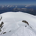 Im Abstieg vom Mont Blanc (via Bosses-Grat) - Kurz vor Ankunft am Vallot-Biwak.