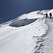 Im Aufstieg zum Mont Blanc (via Bosses-Grat) - Dem Gipfel entgegen (und der Sonne ;-).