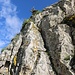 das kurze Stück Klettersteig, bei Nässe unangenehm
