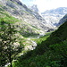 Blick ins Tal Richtung Gletscher