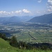 Blick auf's Rheintal und den Walgau mit Feldkirch leicht oberhalb der Bildmitte
