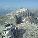 Auf dem Strel Gipfel, mit dem Valbellahorn. Auf dem Strel liegt seit letztem Jahr ein neues Gipfelbuch. Viel Besuch bekommt er nicht.