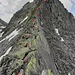 Dopo qualche passaggio tranquillo, ecco il resto della cresta