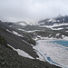 vom Pizol war freilich nicht viel zu sehen - es ist nur wieder erschreckend, wie sehr der Gletscher zurückgegangen ist, den ich vor 20 Jahren noch überschritten habe