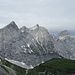 nochmal die Birkkarspitze rechts, die wir am nächsten Tag nicht besteigen können wegen Schlechtwetter
