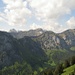 Ausblick in die Kletterarena mit Wageten, Brüggler und Chöpfenberg