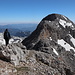 Am Kleinen Gjaidstein - Ausblick am Gipfel zum etwas höheren Großen Gjaidstein, unser nächstes Ziel.