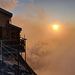 Abendstimmung auf der Mittellegihütte