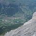 Blick hinunter nach Grindelwald