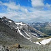 Augstbordpass (2894 m),<br />Rückblick auf den Aufstiegsweg
