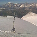 Gipfelfoto: am rechten Bildrand der G.C. de Valsorey, links oben der Mont Blanc