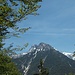 Schon früh kann man schöne Blicke auf den tollen Loferer Steinberg genießen - hier das Ulrichshorn / Seehorn...