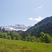 Mit ständiger Sicht auf den Säntis.