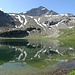 Der schöne Guraletschsee, überwacht vom Fanellhorn