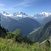 Aiguille Verte und Mont Blanc