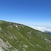 Der lange Roslenfirst und mein Ausgangspunkt bei der Alp Sigel ganz hinten