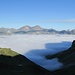 Die Nebeldecke steigt langsam an auf ca. 2400 m
