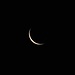 Um halb 5 Uhr morgens ging die wunderschöne Sichel des abnehmenden Mondes auf. Zwei Tage später wird schon Neumond sein.