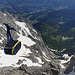 Hunerkogel - Blick von der Bergstation der Dachstein-Gletscherbahn (Dachstein-Südwandbahn) zur Talstation. Gleich geht es dort hinunter. Morgen früh kehren wir aber bereits wieder zurück, für eine erneute Tour auf den Hohen Dachstein...